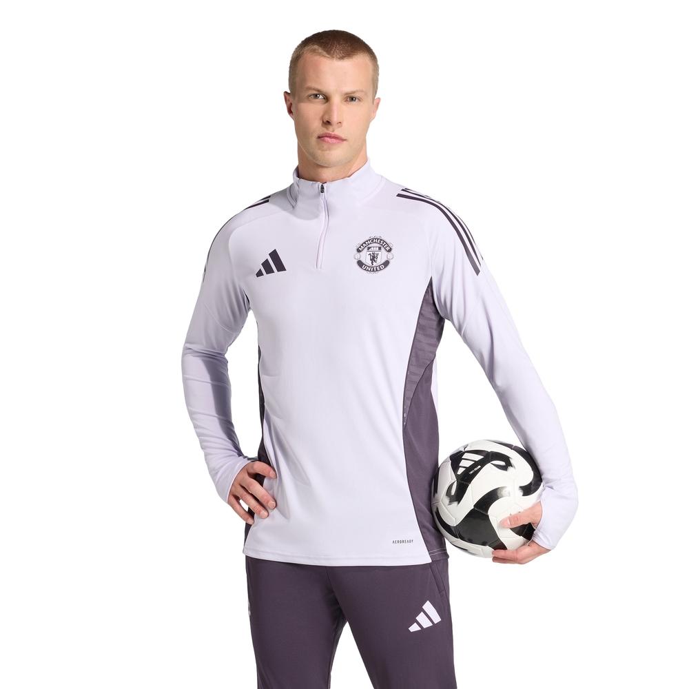 Adidas Manchester United Tiro 25 Competition Training Slim Fit Stand Collar Pullover Long Sleeve Football Shirt Men tops KA8940