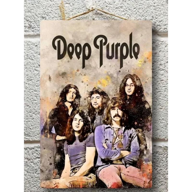 

Металевий постер Deep Purple, Подарунок музиканту Настінне мистецтво 20x30см