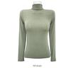Korean Dongdaemun Cashmere Slim-Fit Turtleneck Top - Women's Autumn/Winter Versatile Long-Sleeve Base Layer