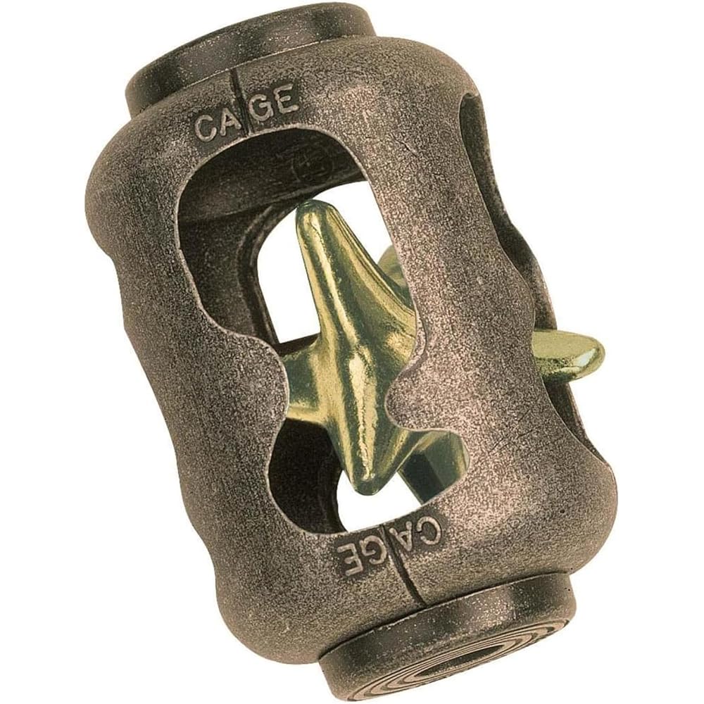 Hanayama Cast Puzzle Cast Cage Level 3 Difficulty Brain Teaser Game