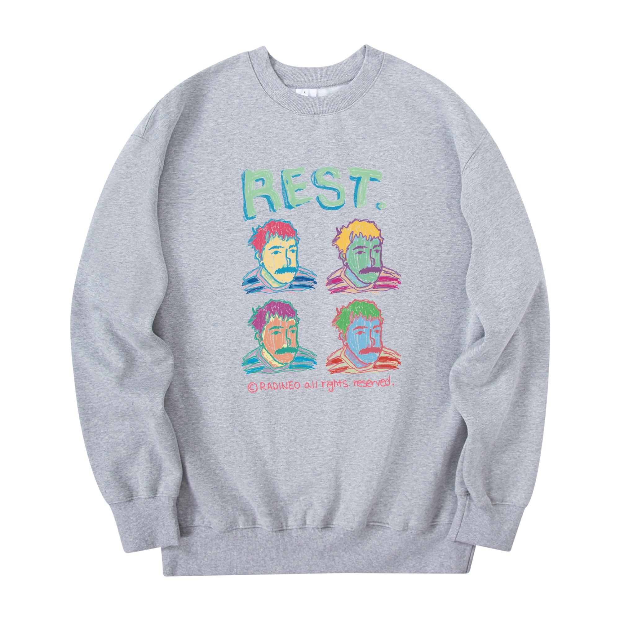Radineo Rest Sweatshirt Gray Gray (Gray)/M