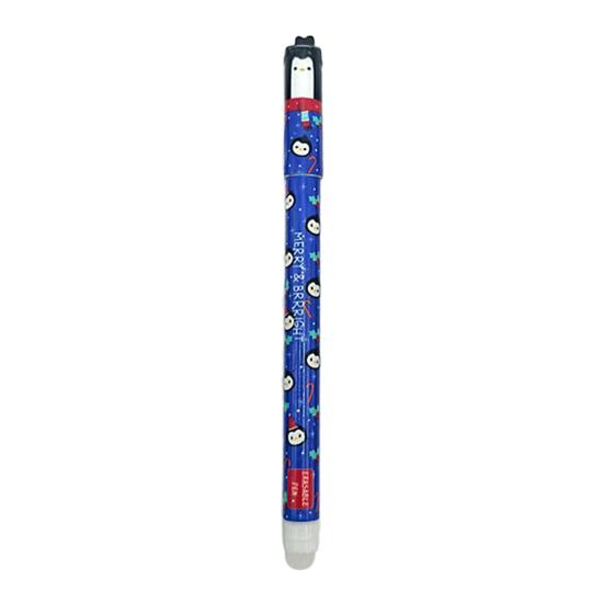 Erasable Pen Set Christmas Theme Pen Santa Reindeer Elf Design Smooth Writing Pens Stationery Supplies for Students Teachers