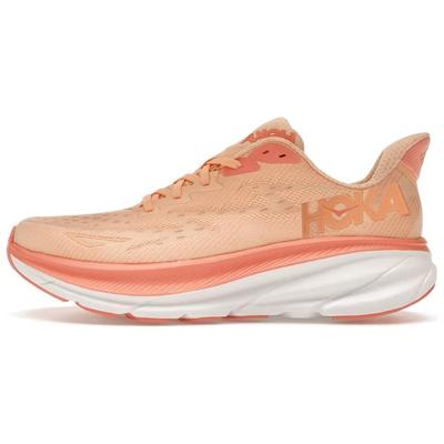 HOKA Clifton 9 Cantaloupe Dames Sneakers Oranje Wit 1127896-CPW