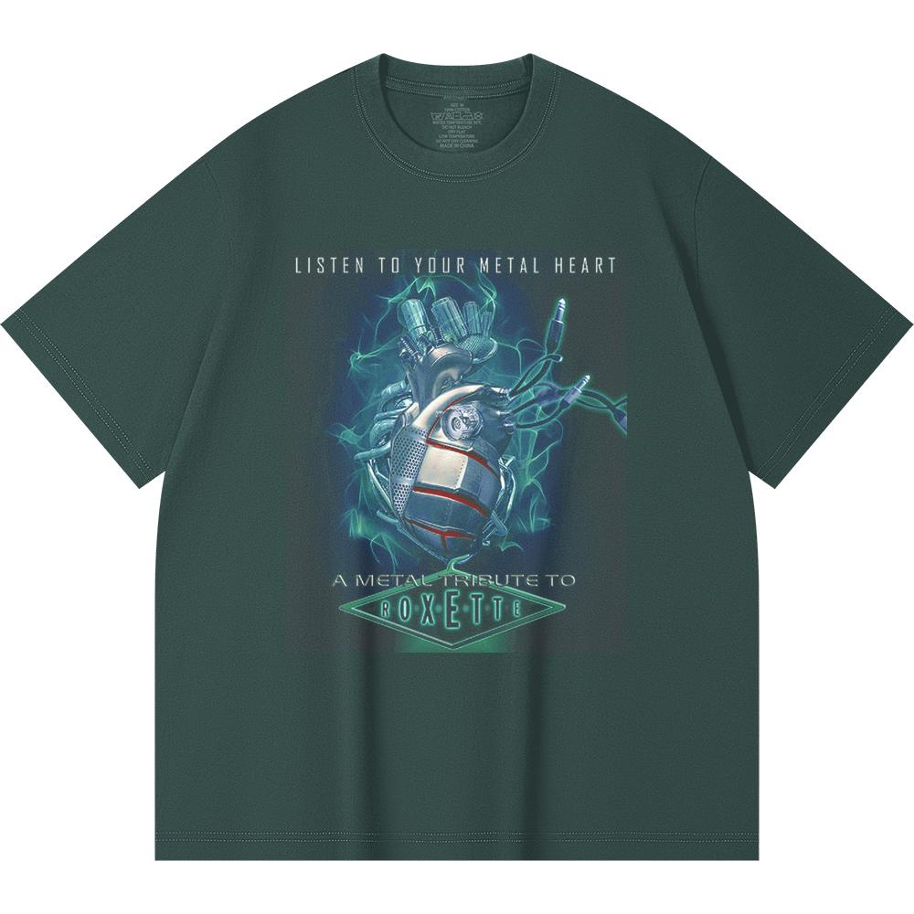 230 Gsm 100% Βαμβακερό T-Shirt Heavy Metal Μπάντα Ροκ Δημοφιλής Μουσική Εκτύπωση Unisex Βαμβακερό T-Shirt
