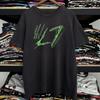 90s L7 Hand Sign Washed T-Shirt Black L