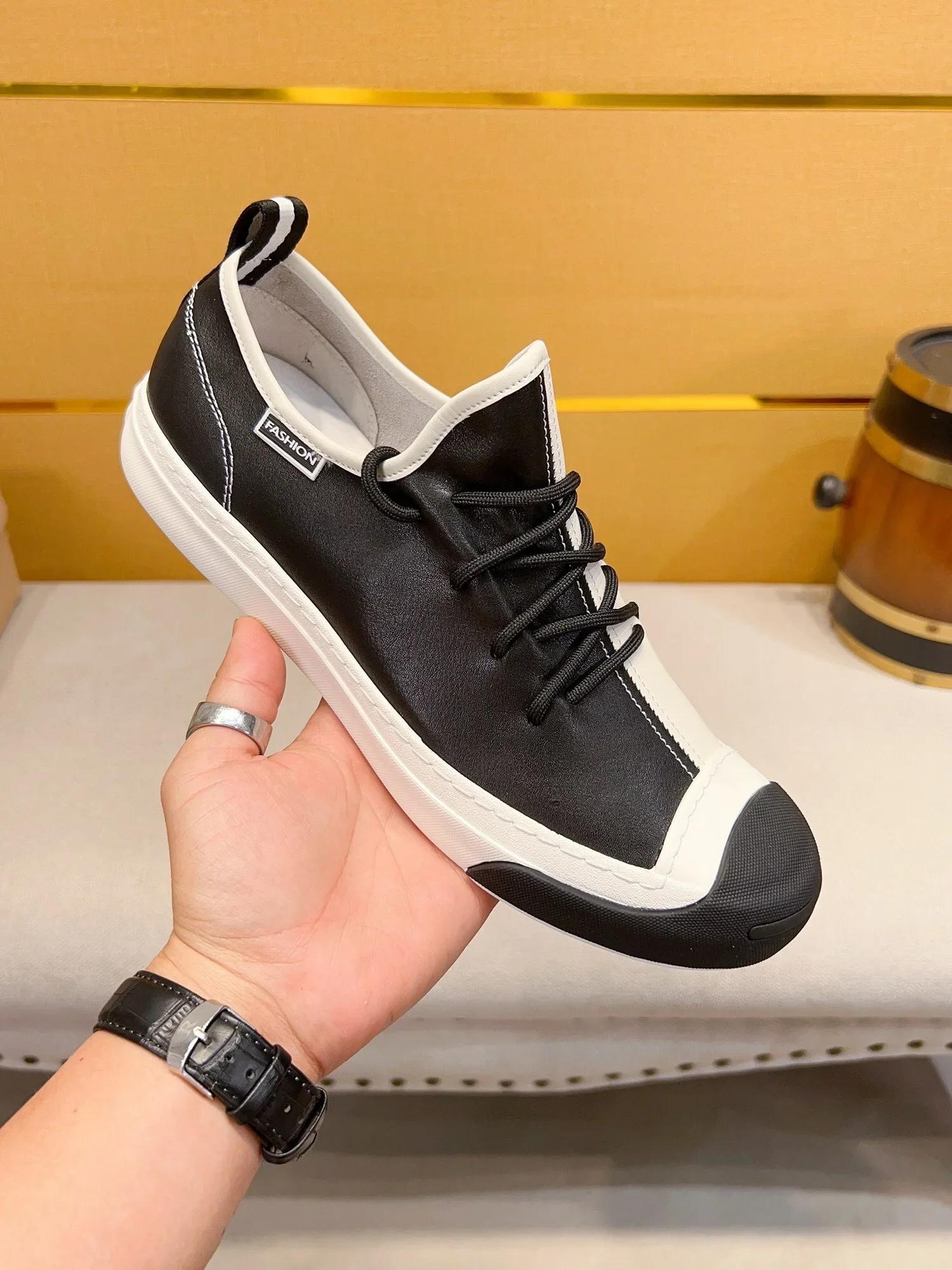

Men s Sneakers Shoes for Men Luxury Designer Flats Men Leather Man Mens Shoes Leather Male Shoes 44 чорний
