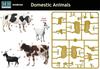 Master Box Livestock 2 Cows and 1 Plastic MB35066 1/35 Set, Goat, Model,