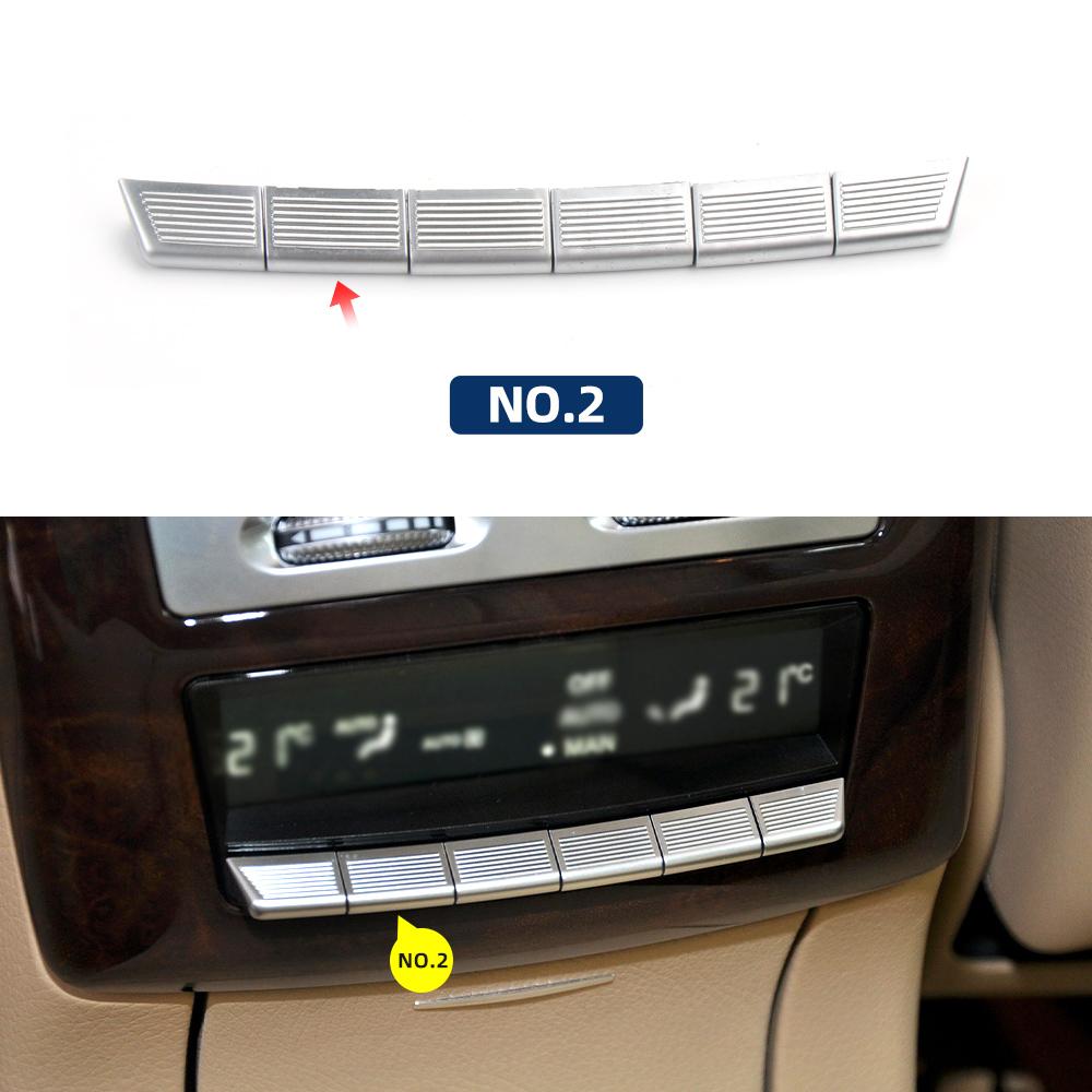 

2218204697 Rear Air Conditioner Button Trim For Mercedes Benz S Class W221 Air Outlet Adjustment Switch Button Cover 2006-2013
