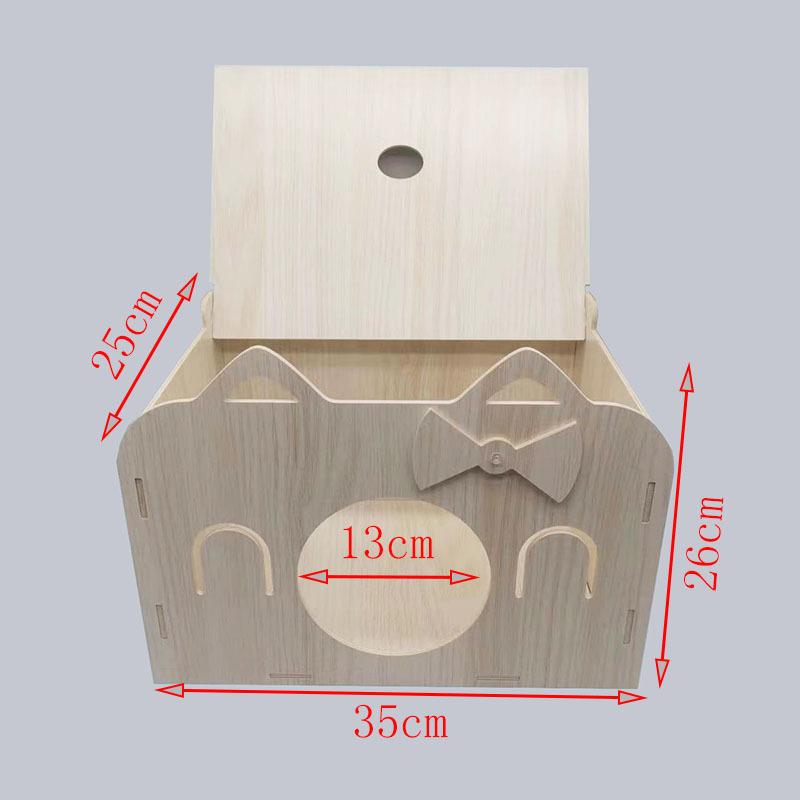 Dragon Cat Wooden Nest Wooden House Demon King Squirrel House Dragon Cat Guinea Pig Squirrel Nest Dutch Pig Rabbit Supplies