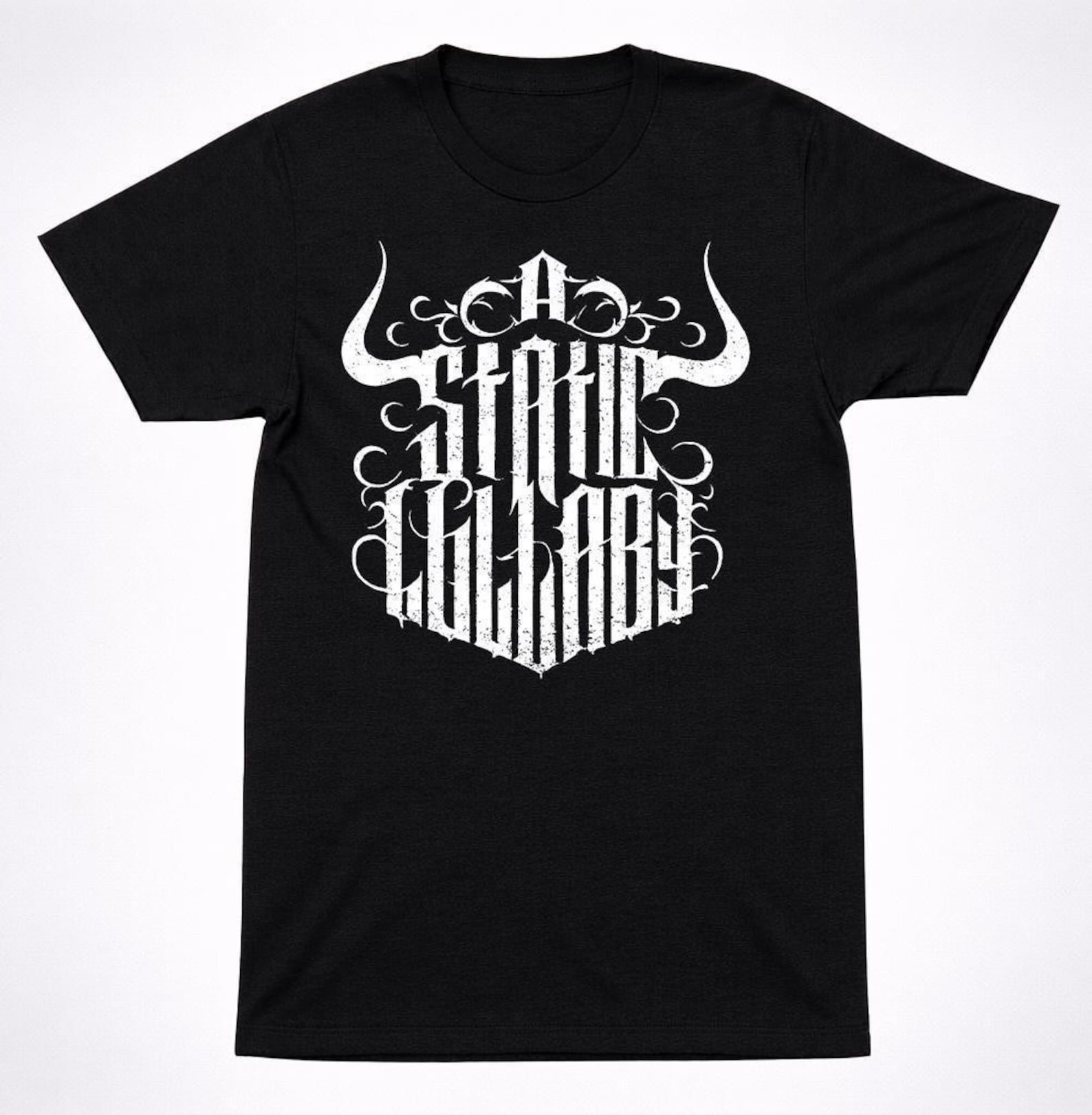 A Static Lullaby T-Shirt: Screamo Band Logo, Black Unisex Tee S