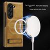 Crystal Shield Leather Magnetic Stand Case for Samsung Z Fold7 - Full Coverage, Drop-Proof Protection