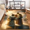 Sacred Baptism Scene Peaceful River Non-slip Rug Suitable for Living Room and Bedroom Sofas