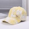 Spring and summer new fashion niche sequins old hole design baseball cap outdoor street racket travel sunshade sunscreen cap