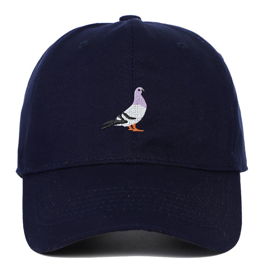Pigeon Animal Pattern Cotton Baseball Hat With Curved Brim For Daily Use