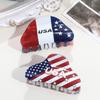 Yousheng Hair Claw Red White Blue Star Design Mini Hair Clip Independence Day Small Hair Clip Party Gatherings Patriotic Hair Accessory