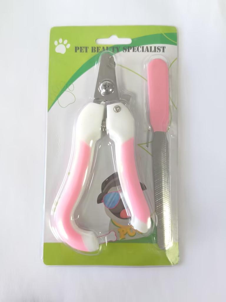 Pet Nail clippers Cat nail clippers Set with file Pet cleaning and grooming supplies Cat nail clippers
