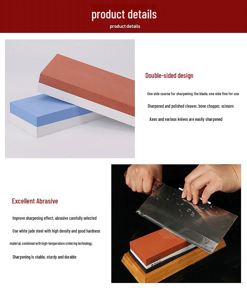 White Corundum Single-Sided Large Shrimp Oilstone, Available in Various Specifications for Fine Sharpening.