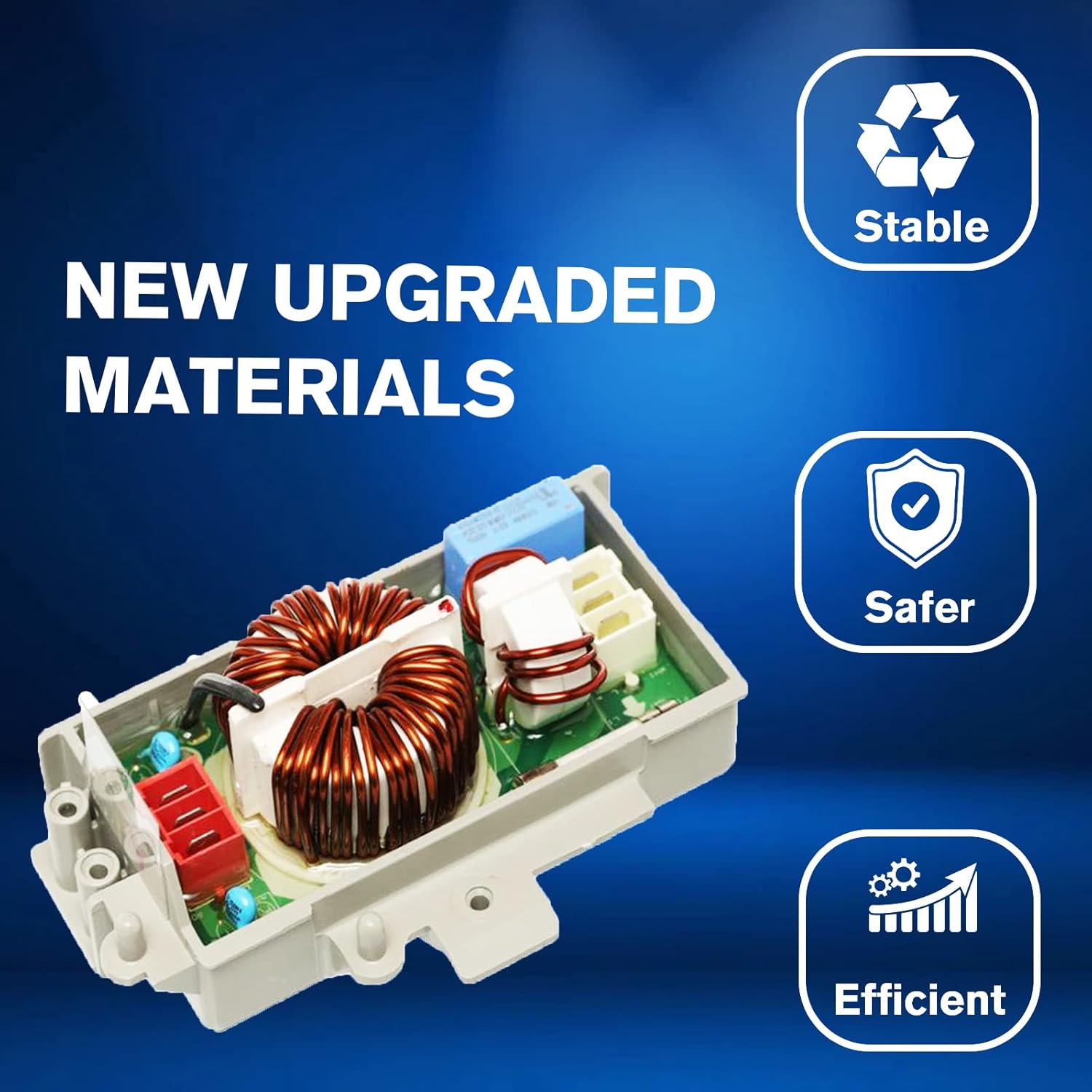 Модернизированный узел фильтра помех 6201EC1006T, совместимый со стиральной машиной и посудомоечной машиной LG и Kenmore, номера заменяемых деталей 6201EC1006L 2226388