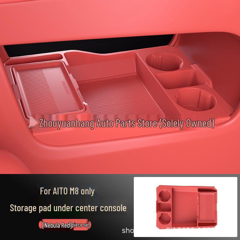 

Compatible with 25 AITO M8 models: Lower Console Storage Box for Glasses - Car Accessories and Modifications.