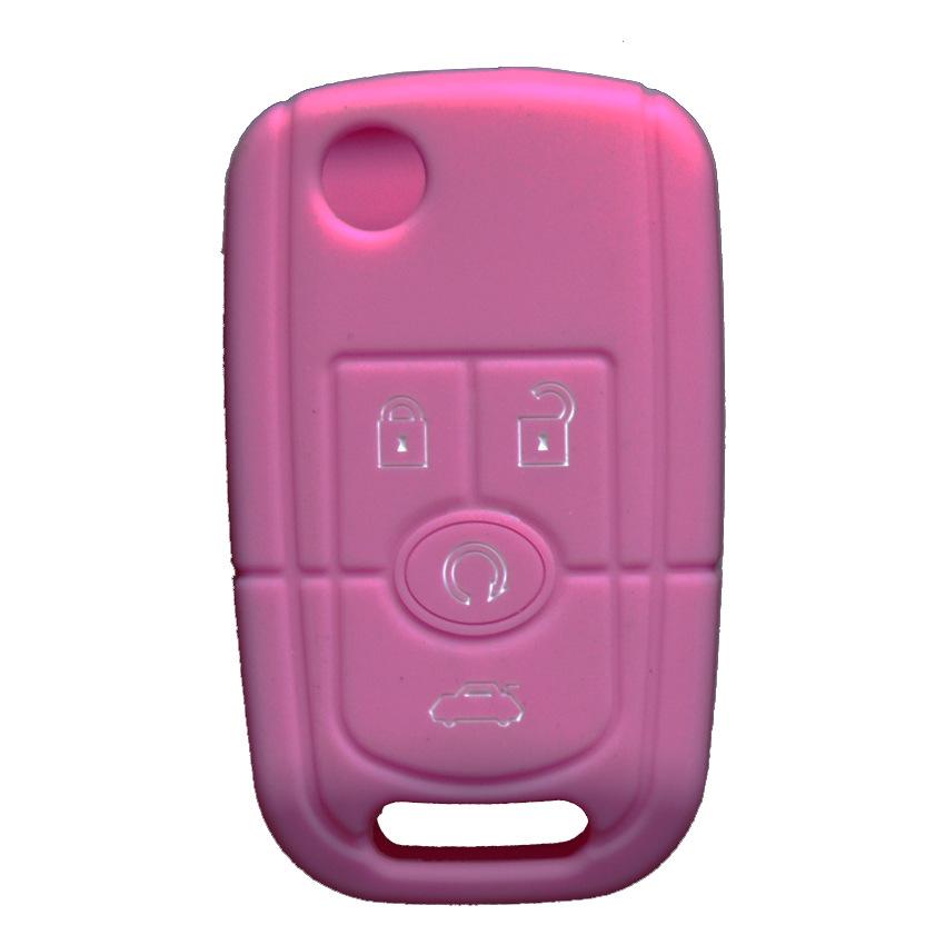 For Buick Excelle Folding 4-button Silicone Key Cover Key Bag Button Oil-filled Car Remote Control Shell Protective Cover