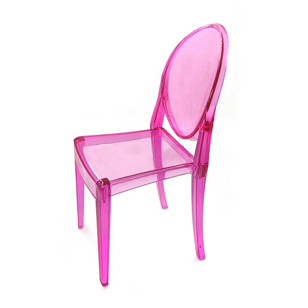 Plastic Miniature Furniture Multicolor Mini Backrest Chair Gift Dollhouse Leisure Chair  Doll House