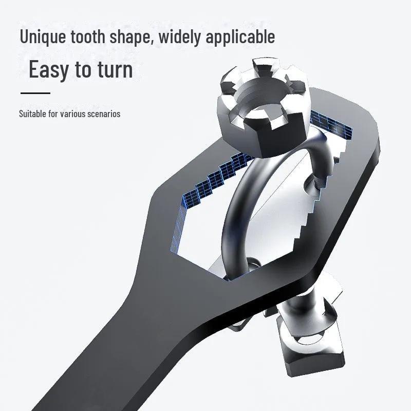Universal Self-Tightening Double-Ended Plum Wrench - Adjustable Multifunctional Quick Tool