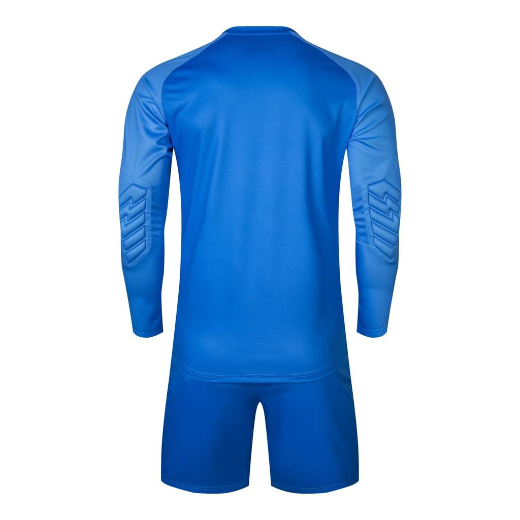 Kelme Men's Goalkeeper Jersey Set, Long Sleeve Shirt and Pants, Soccer Goalkeeper Training Wear, Unisex, Pro Set, Blue, Size M