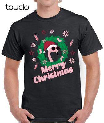Merry Christmas Flamingo Ugly Funny Shirt Xmas Holiday Gift Unisexs T Shirt Unisex