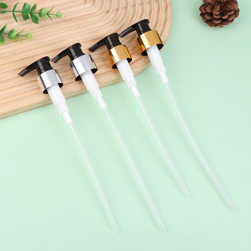 Liquid Pump Head Lotion Dispenser Head Push Type Head 24/28 Thread Bath Shampoo Bottle Press Nozzle Replace Pump Tube Soap Pump