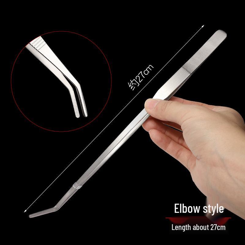 Non-slip Stainless Steel Tweezers for Gardening, Aquariums, and Succulents