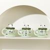 Mug Ceramic Cup Creative Cartoon Water Cup Office Coffee Cup Souvenir Panda with Lid Straw Cup