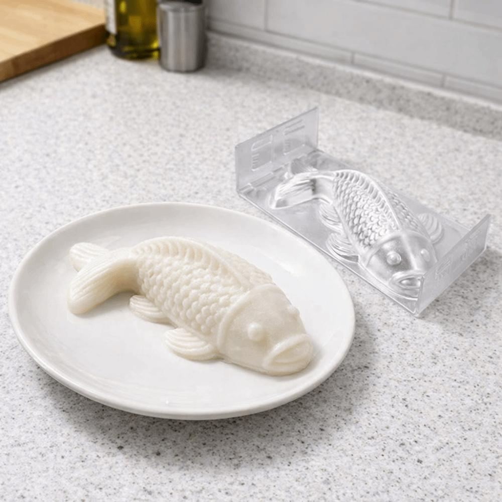 Nepřilnavá hliníková forma na rýžové koláčky ve tvaru ryby Tepelně odolná forma na pečení Formička na pudink Pudink