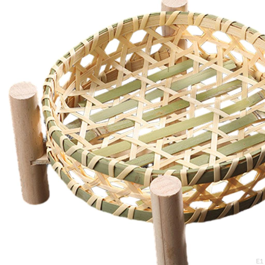 Zestaw tac bambusowych do spożywania posiłków na świeżym powietrzu i rozrywki