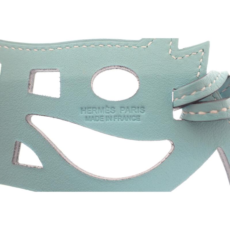 HERMES   Bag charm Blue Atoll Swift Women