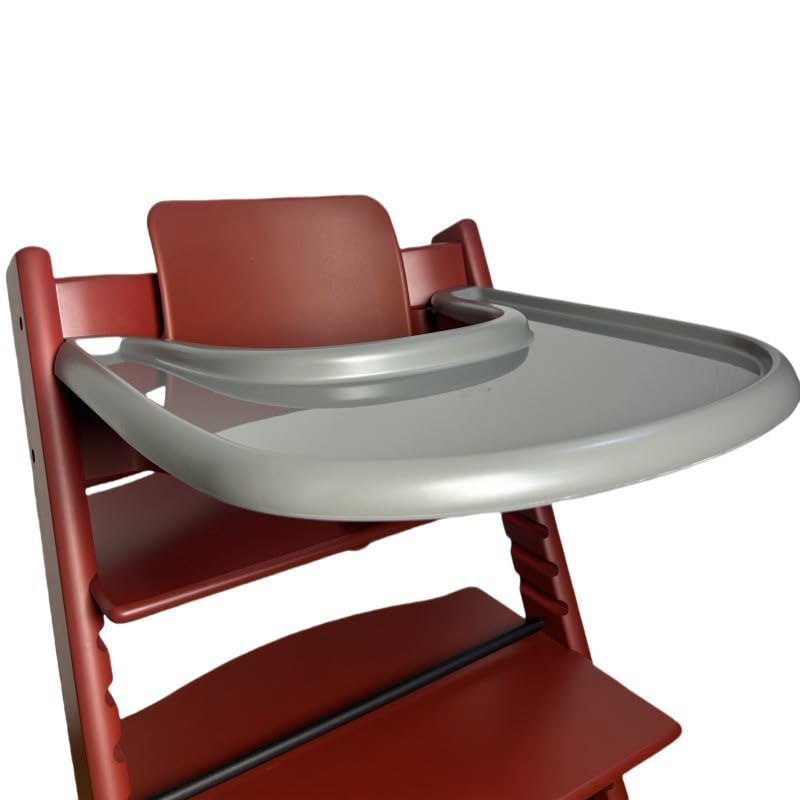 Stokke Compatible Tray for Tripp Trapp Baby Chair, Table, Baby Set, Mini Table, Smooth Surface, Suction Cup Attachment Compatible (Gray)