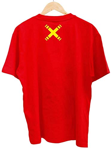 One Colors Gachapin & Mukku Kurzarm-T-Shirt, Herren, Bedrucktes Rundhals, Cut and Sew, Größe LL, Mukku