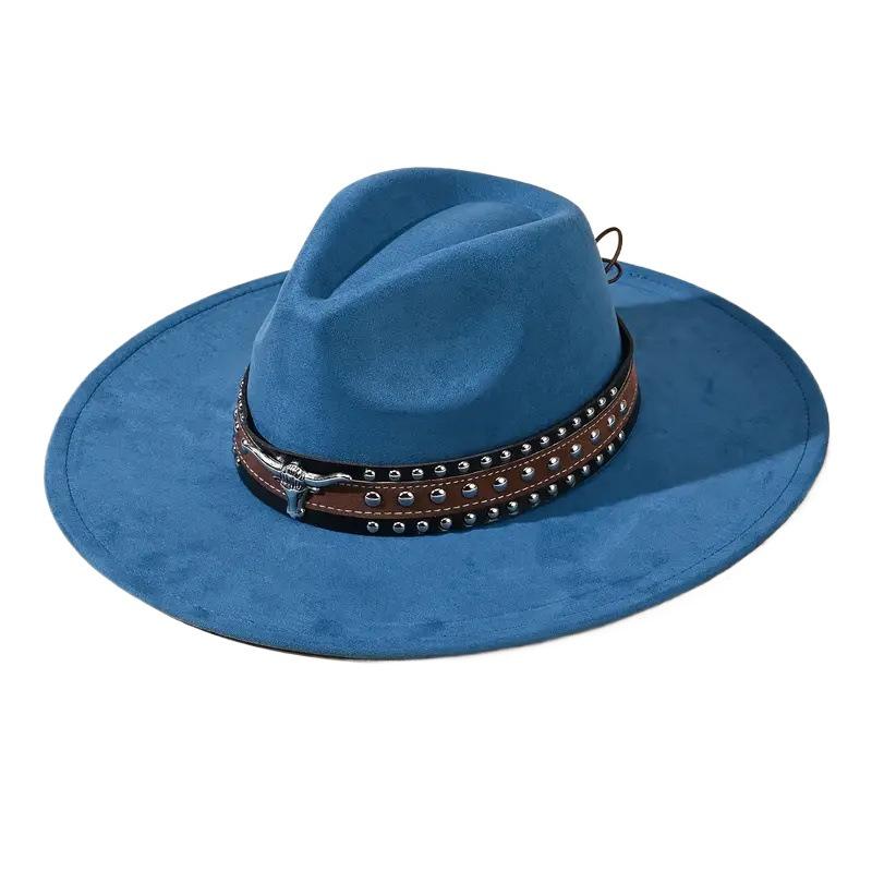 

JYL TS DIY Vintage PU Hat Unisex Curved Brim Sun Protection Western Hat Faux Leather 1222Mao10849 бистр коричневый
