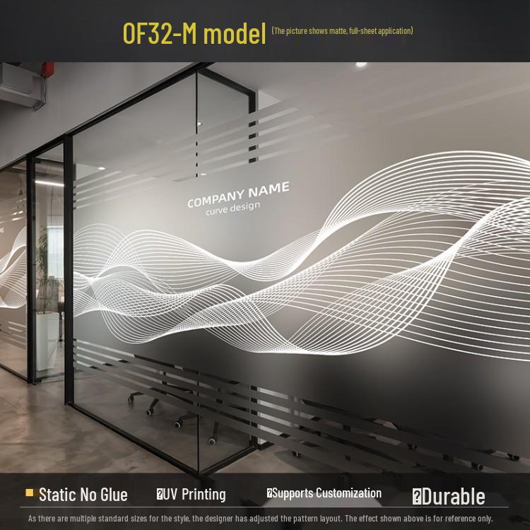 Decorative Frosted Glass Sticker for Office Partitions