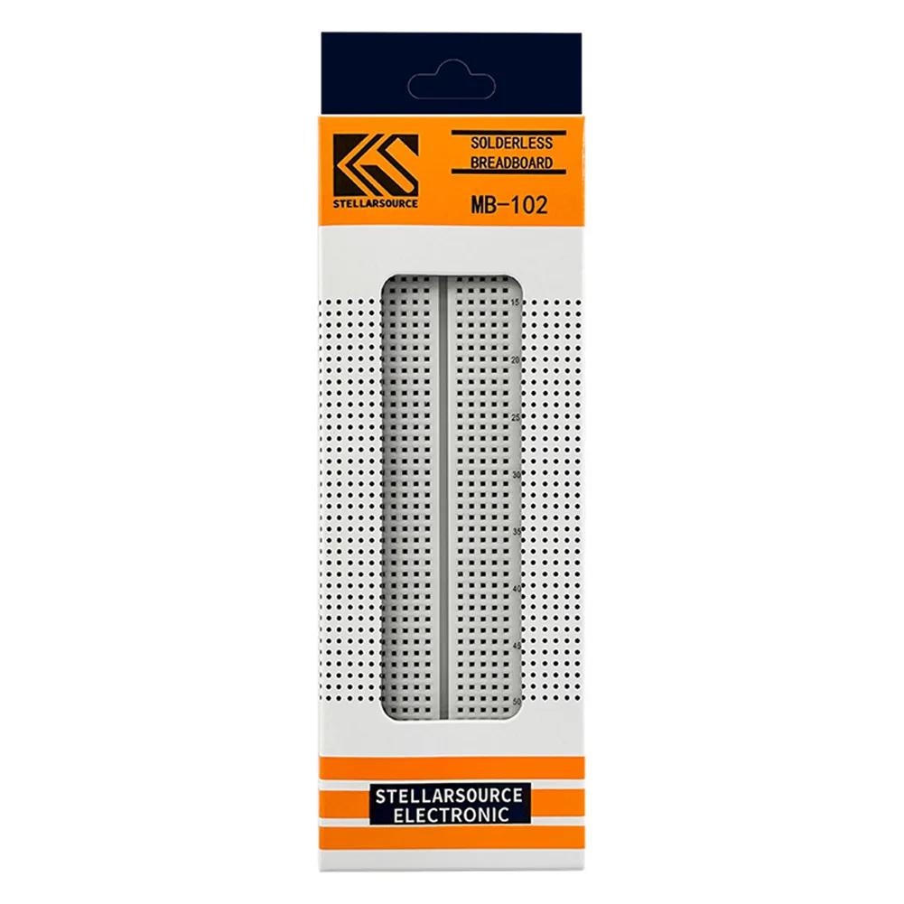 Breadboard 830 Point Circuit Boards Solderless Universal Experiment Boards Spliceable for Circuit Assembly and Commissioning