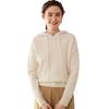 Women's 2024 High-End Hooded Cashmere Argyle Sweater