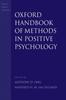The Oxford Handbook of Methods In Positive Psychology Book