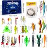 Christmas Countdown Advent Fishing Christmas Fishing Lure 24 Days Countdown Calendar Tackle Bait Lures Saltwater Freshwater Gear