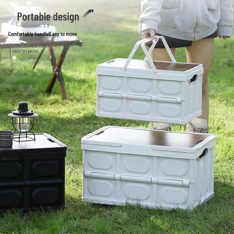 Golden Cat Outdoor Folding Storage Box for Camping & Car Trunk