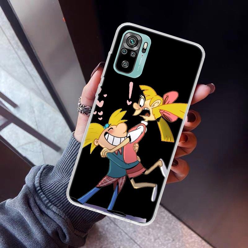 Hey Arnold Phone Case For Xiaomi Redmi Note 10 11 12 13 14 15 Pro Plus 11S 12S 14S 11T 11E 10S Soft TPU Back Cover Redmi Note 14