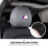WCHT7 For BMW Car Logo Seat Headrest Pillow Case Neck Support Pad Anti-Dust Cover Accessories E30 E34 E36 E39 E46 E52 E53 E60 E61 E62