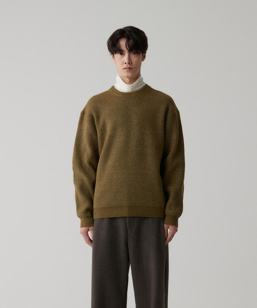 Le Mad Heavy Airwool Knit - Olive