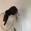 Retro Black Velvet Bow Hair Band Headband Women's Girl Long Elastic Hair Band Headdress Female Hair Accessories
