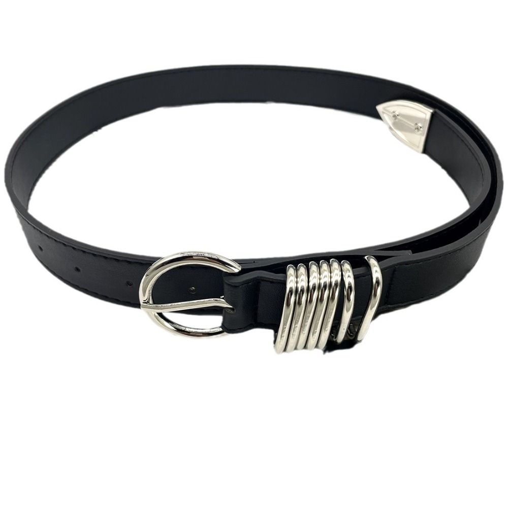 Hip Hop West Cowboy Waist Belt Metal Buckle Women Waistband Personality PU Leather Belt Women
