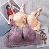 Plus Size 36-46 Damen Push-Up-Dessous, sexy einfarbiger Bügel-BH, floraler Spitzen-BH, dünn, bequem, atmungsaktiv, Damenunterwäsche