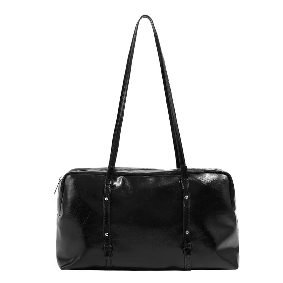 Women's Bag New Retro Underarm Bag Large Capacity Commuter Bowling Bag Niche High-End Feel Single Shoulder Handbag Trendy